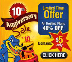 HostGator lanza promoción por su décimo aniversario HostGator lanza promoción por su décimo aniversario